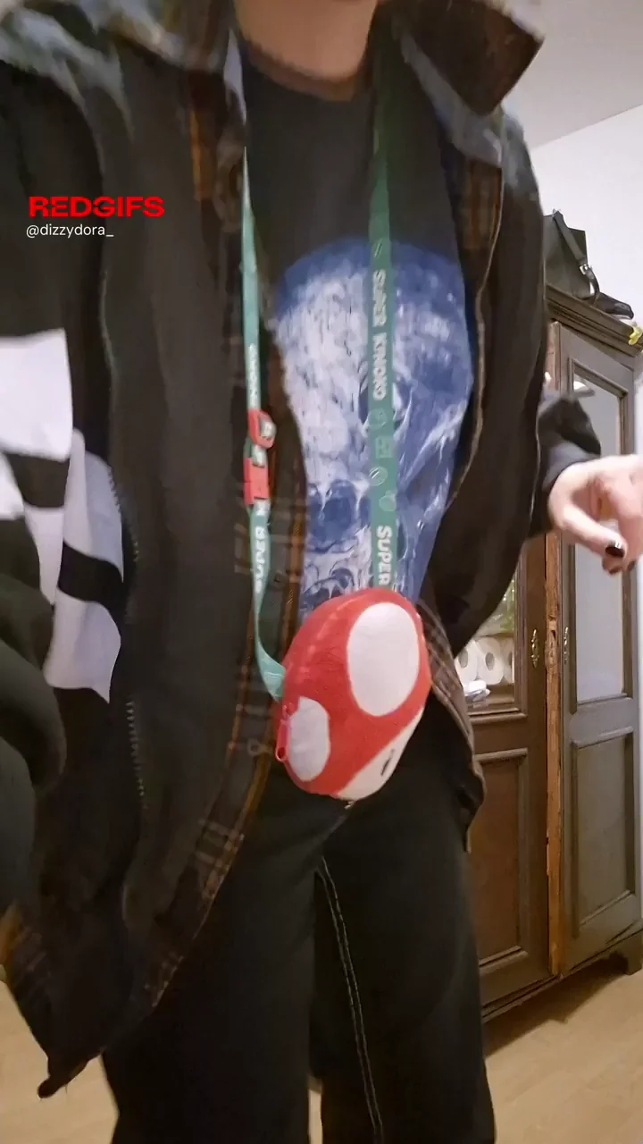 Baggy Tomboy Slut's Outfit Check & Tease Strip 🔥🍄