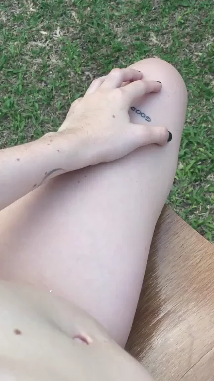 Tiny Tits Tease in the Grass? 😍🍃