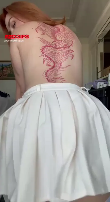 Redhead MILF Teases Upskirt Panty Peek in Naughty Schoolgirl Skirt