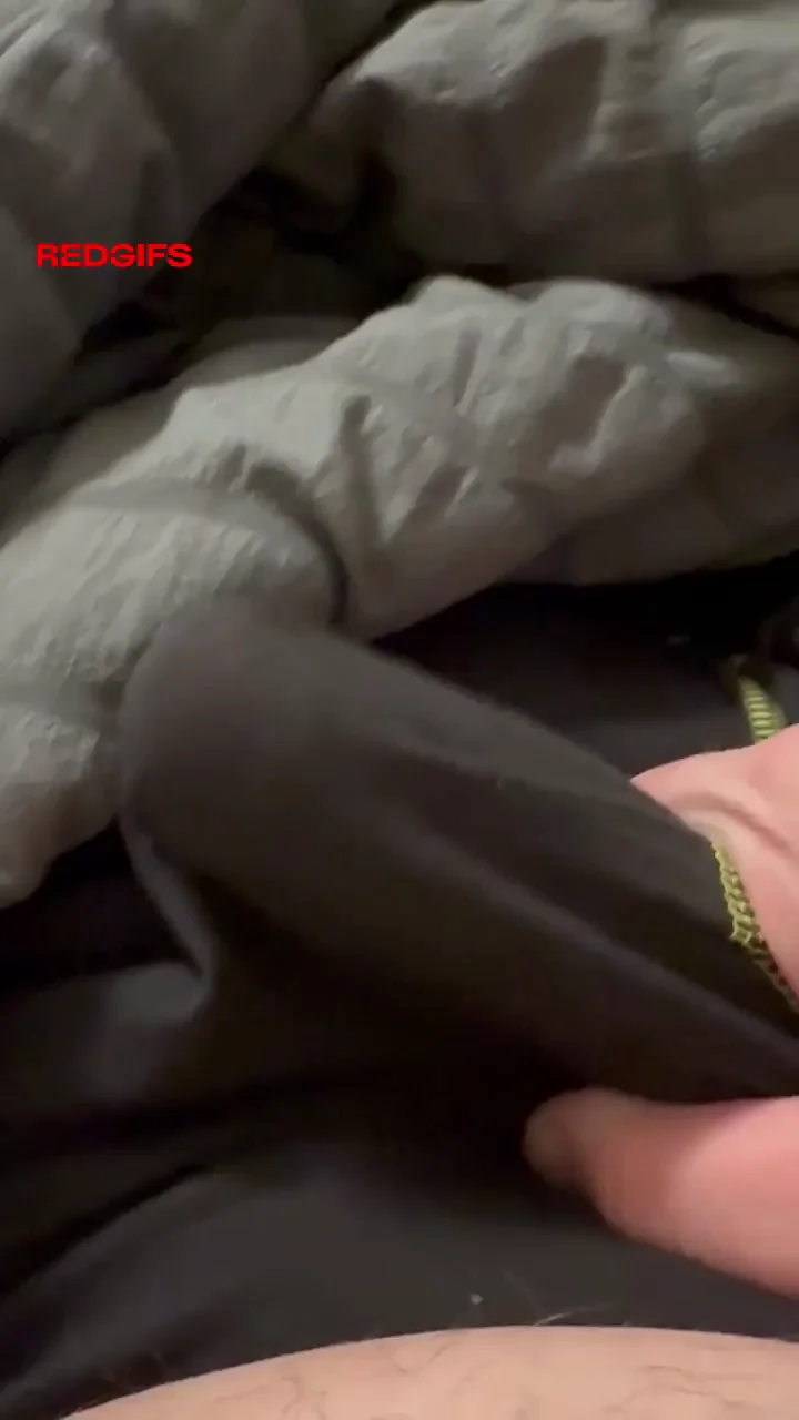 Felt so good that my thick load cums through my shorts