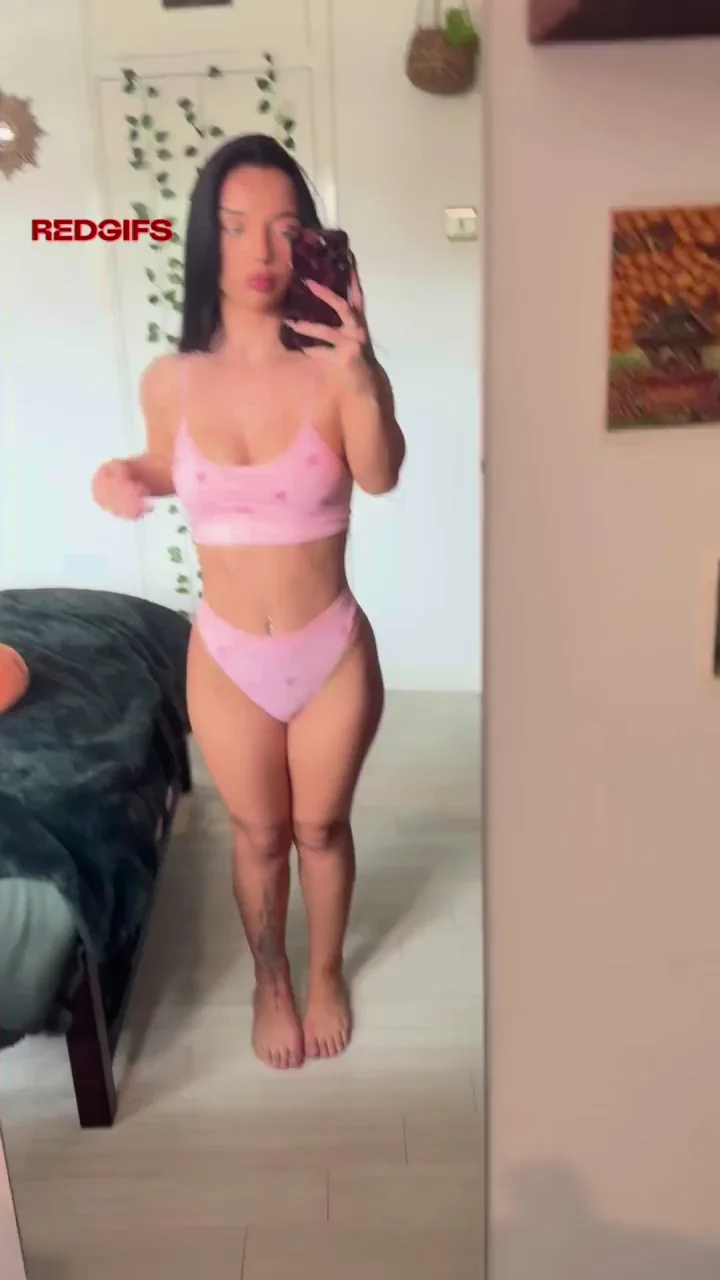 Petite Asian Tease in Pink: 'Daddies, Wanna Pound This Tiny Slut?'
