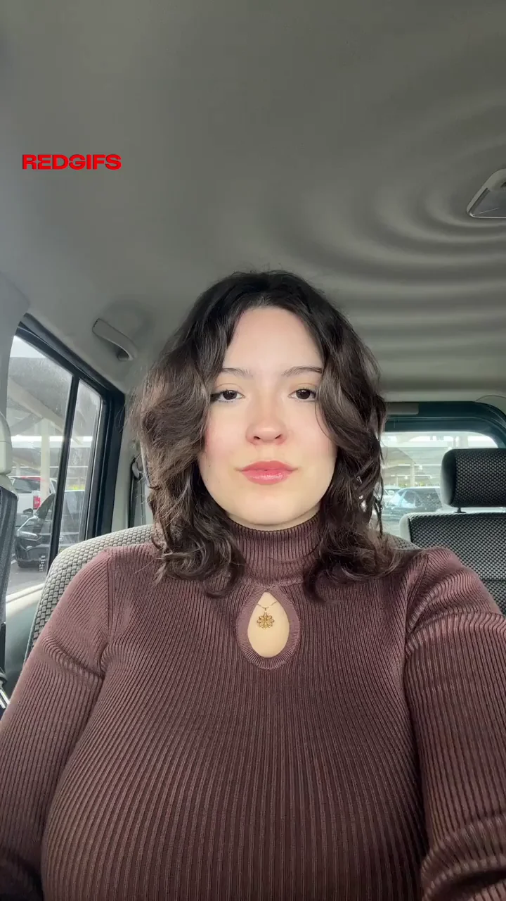 🍑 Car Cannons: Busty Brunette's Massive Tits Tease 🚗💥