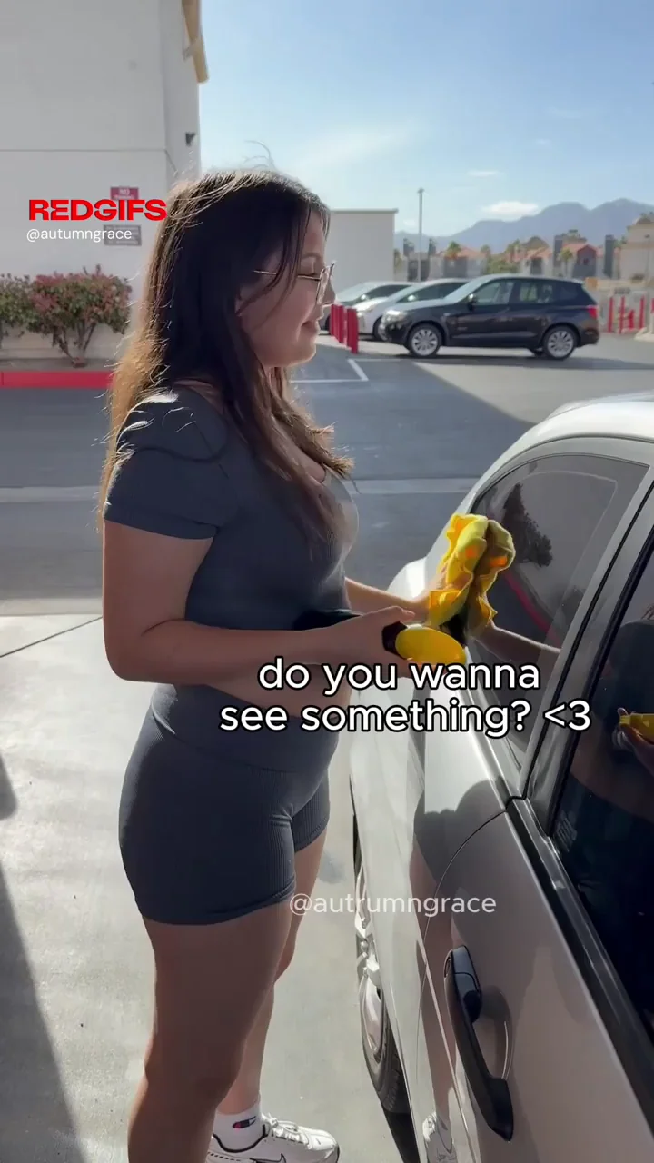 Tiny Tits Latina Flashes Her Perky Assets at the Car Wash 🫠💦
