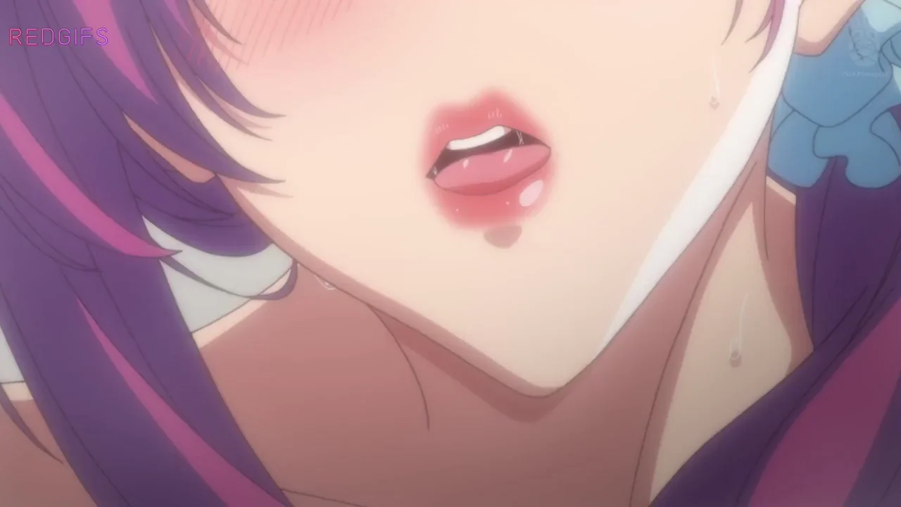 🔥 Purple-Haired Anime MILF Mom Sucks Cock in Steamy Bathroom 💦👅