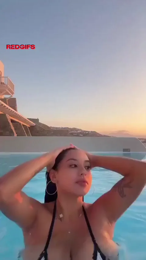 Her Massive Latina Floaties in Tiny Bikini 💦🍈🍈