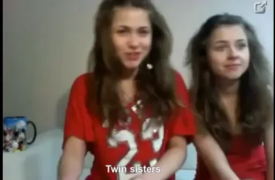 Twin Sisters making out