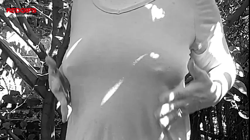 My MILF boobs, outside