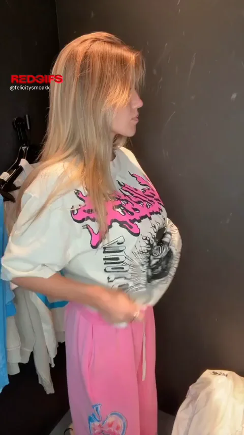 POV: Caught This Busty Blonde Teen Changing in the Fitting Room 😏💦