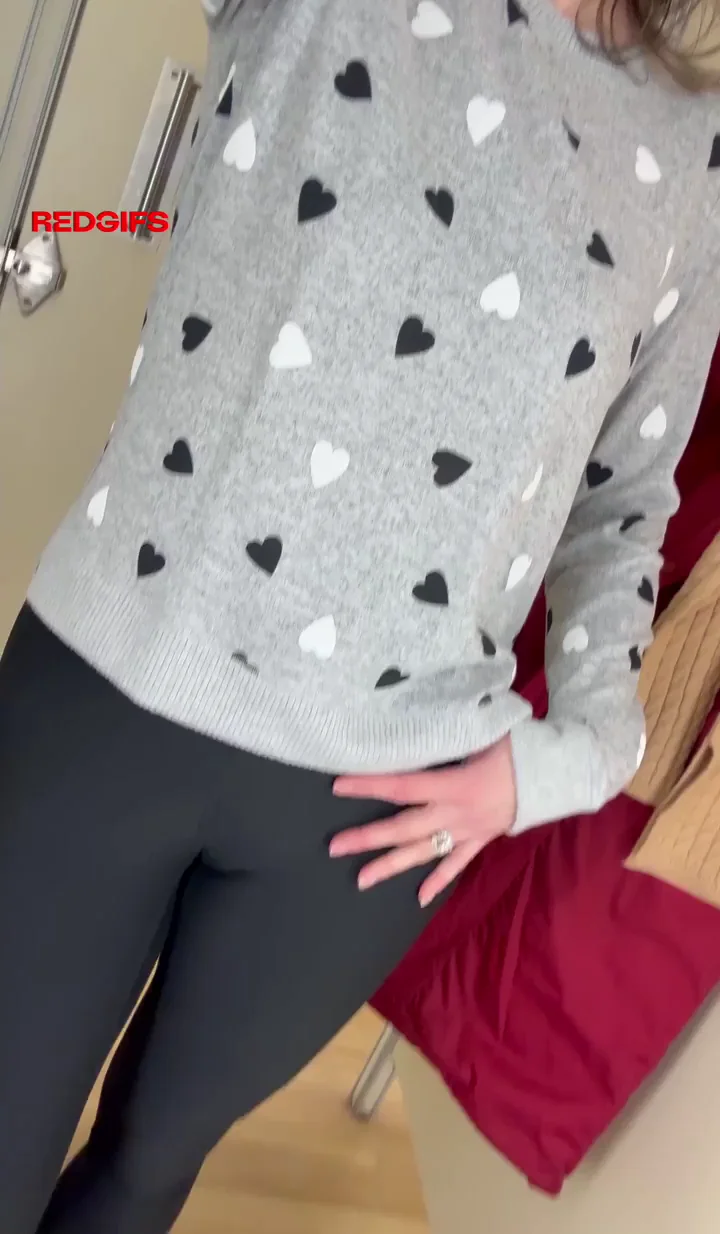 My favorite bra and trying on new work sweaters makes me extra creamy.