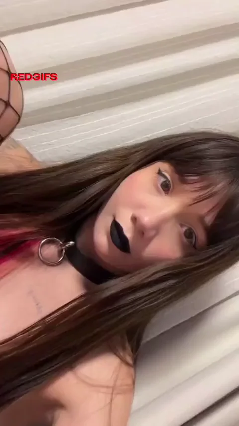 Shaved goth, waiting for Master's orders