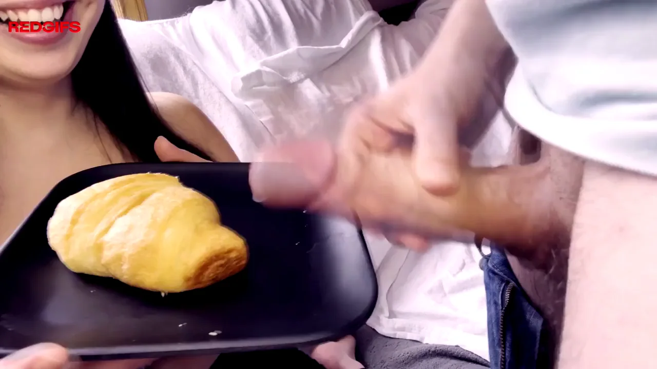 I don't know if it's the croissant with cum on it or the fact that it's the friend of my boyfriend who came on it, but that's a breakfast I'll never forget