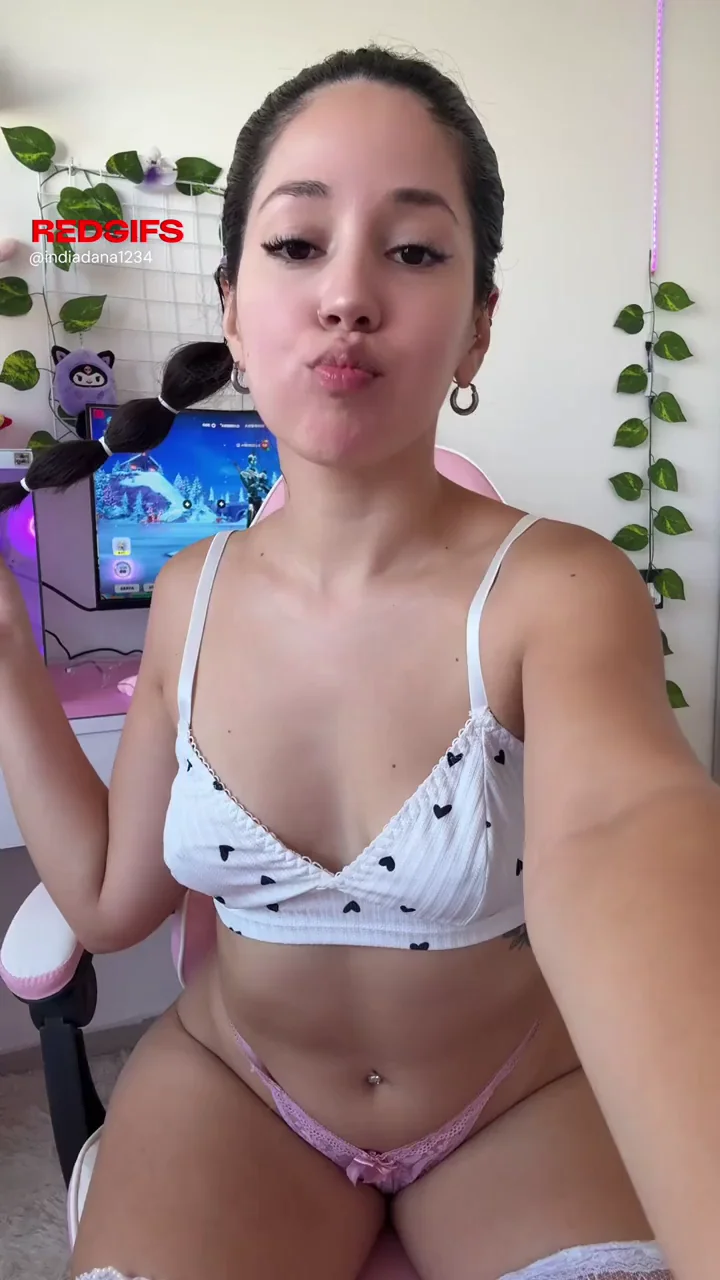 Daddy's Little Slut Teases Her Throbbing Cravings in Pink Thong