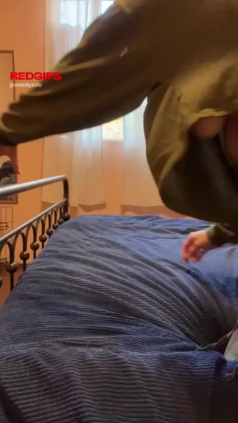 🛏️ Bouncing My Massive Tits on the New Bed Frame Tease 😍