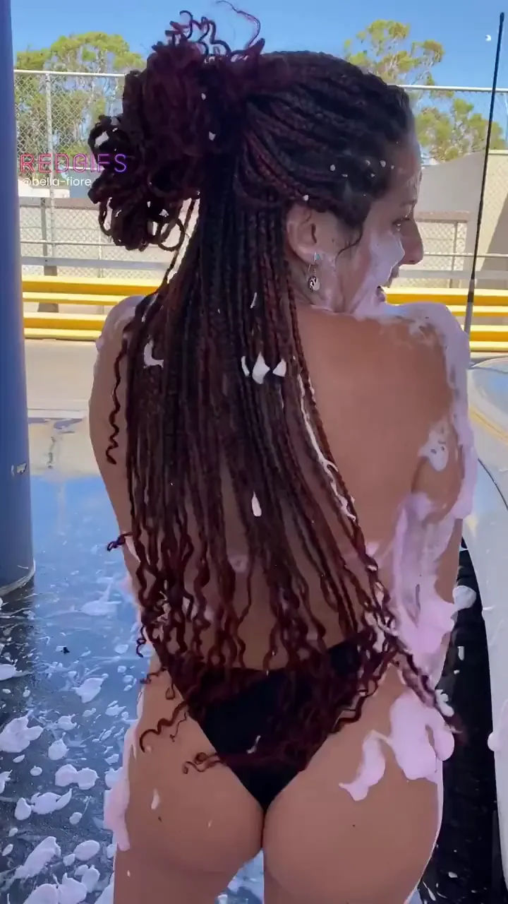 Naughty Public Car Wash Foam Tease 🍑💦