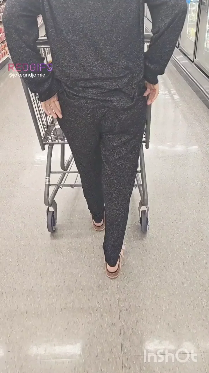 Flashing in a busy store is a different kind of thrill