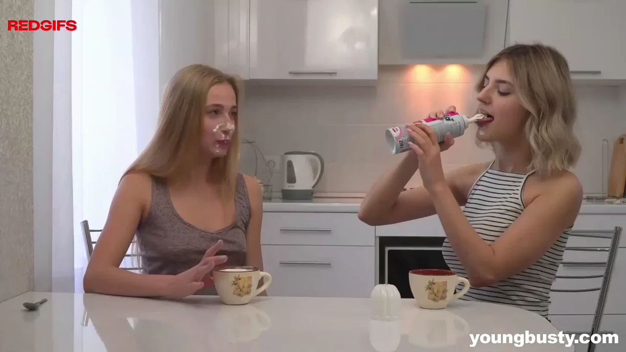 Whipped Cream Kissing