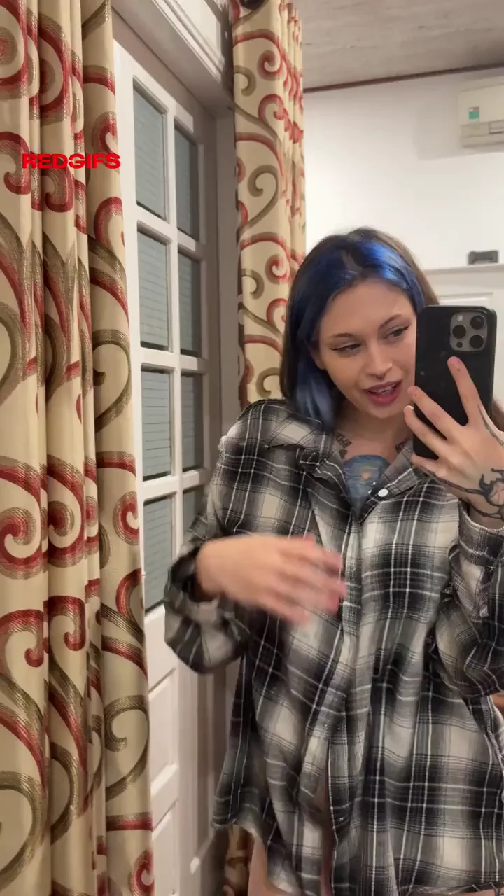 🔥 Goth Slut Teases Her Fuckable Tits 😈