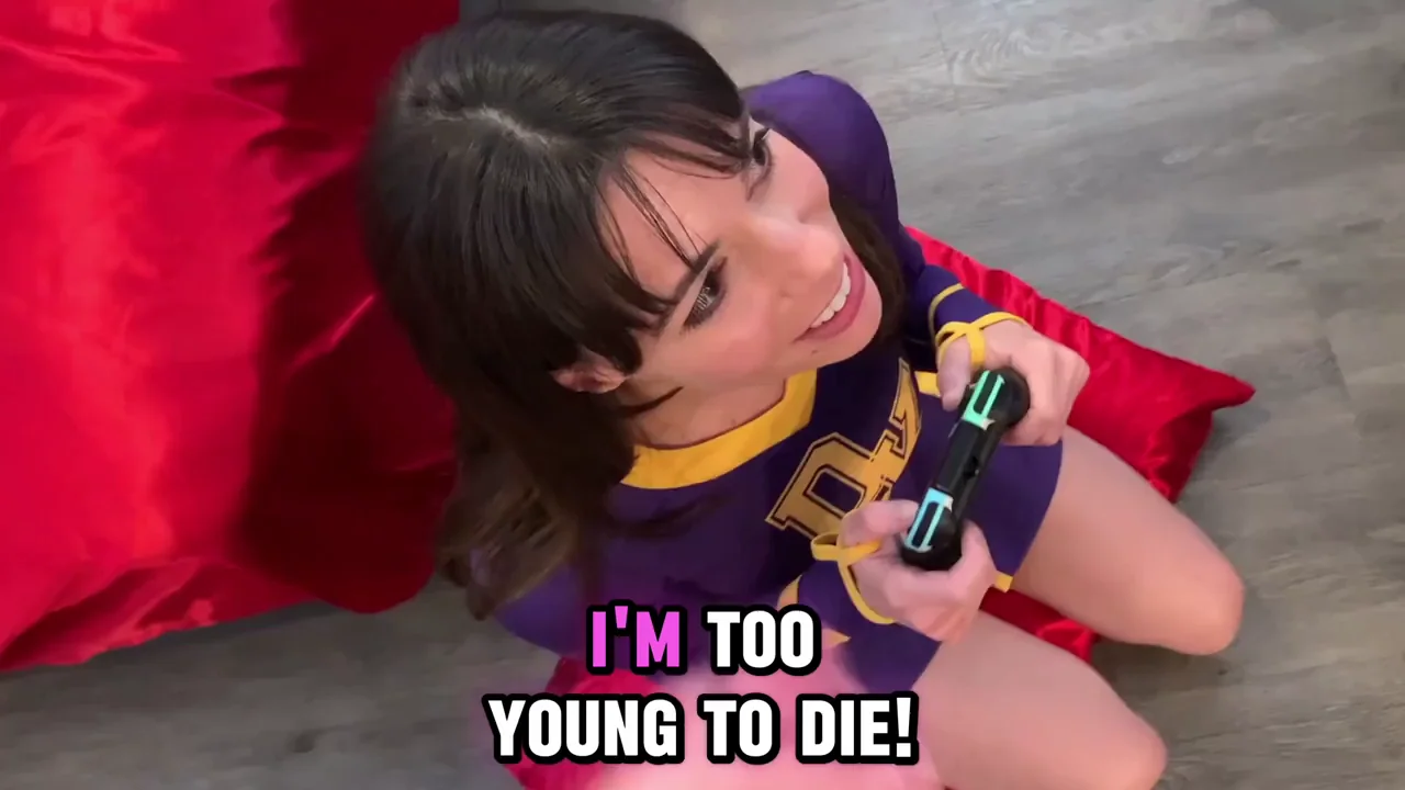 Step bro cums all over cheer step sis's face