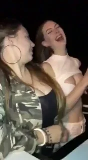 Wild Night Drive Titties Out!!