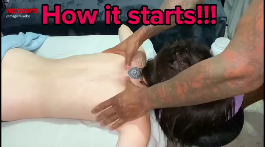 Hotwife's Nuru Massage Unwraps Cuckold Christmas Cock