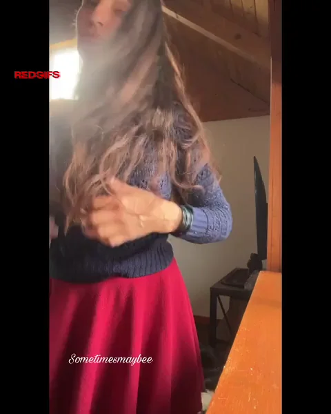 Sometimes I try to hide my boobs under clothing