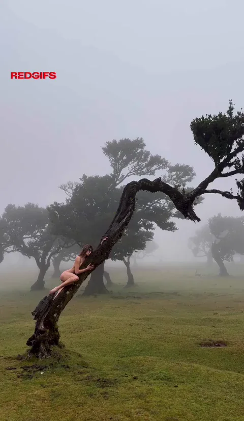 Anna's Foggy Forest Tease & Ocean Ass Worship