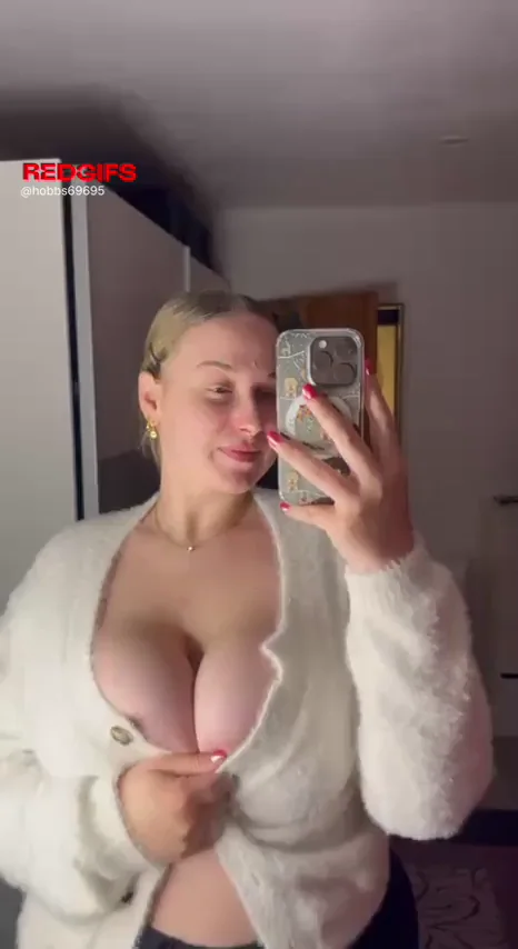 Massive Tits on a Slim Stick: Amateur Tease Bombshell