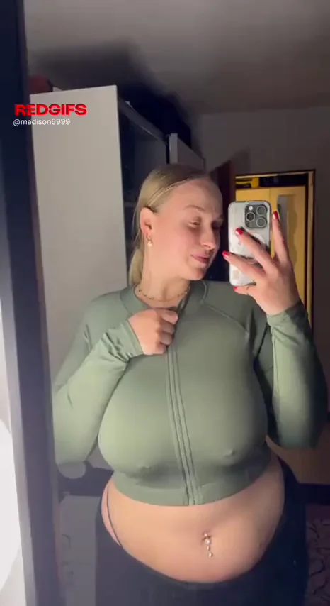 Gravity-Defying Massive Tits: Blonde Bombshell's OnlyFans Tease