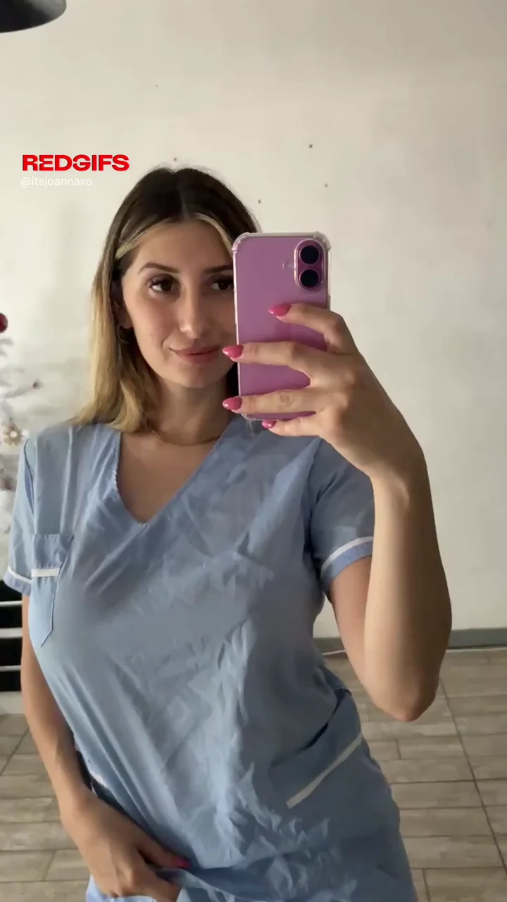 Braless MILF Nurse Flashes Massive Tits at Work 😈🍈🍈