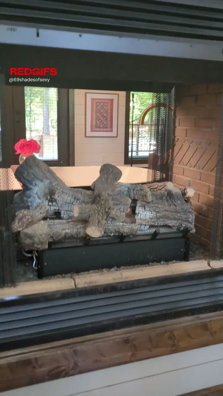 🔥 Spy on This Busty MILF's Juicy Pussy Thru the Fireplace! 👀💦