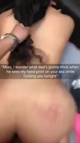 Mom's Juicy Ass Marked by Son's Handprint 😈🍑💦