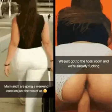 Mom's Juicy Ass Vacation Tease Already 🔥🍑🏨