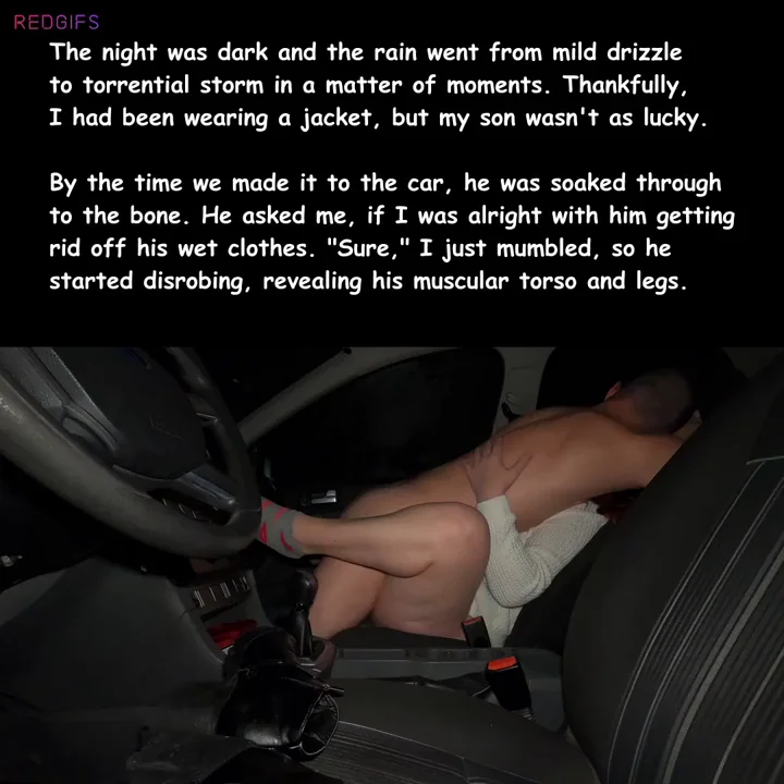 Sex in the car with my horny mom