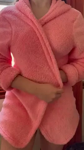 this robe is hiding such delicious boobs