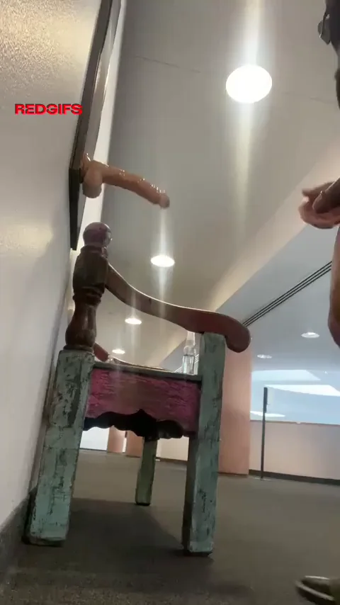 Office Slut Couldn't Wait: Bending Over for Huge Suction Cock Ride 💦🍆