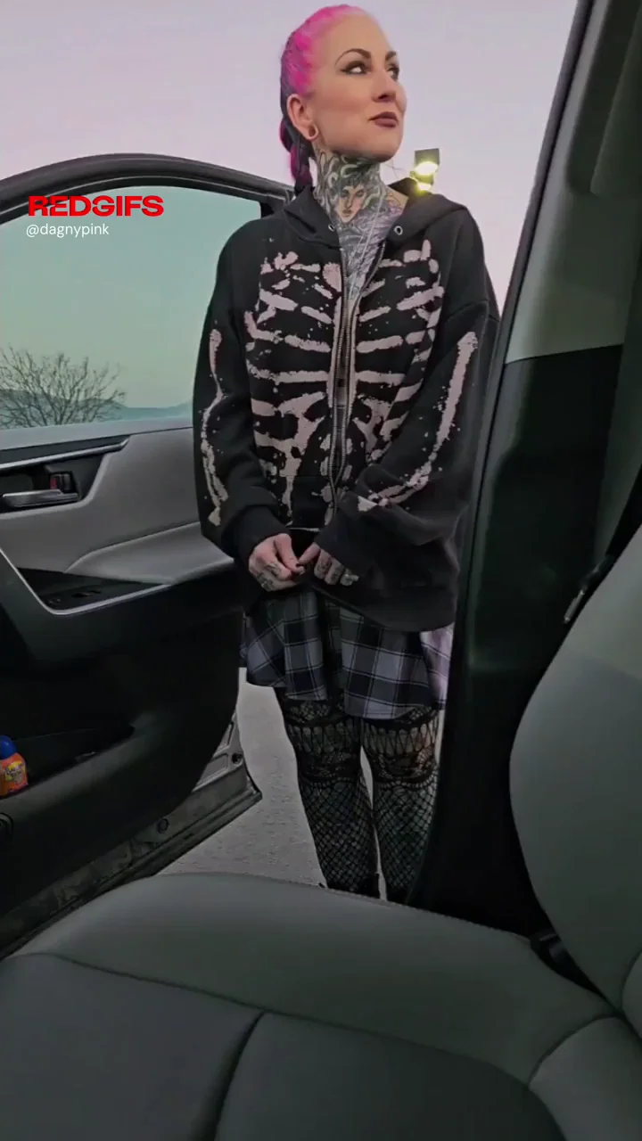 Hot Pink-Haired MILF Can't Wait to Ride Dick in Public Car Fuck 🔥🍆