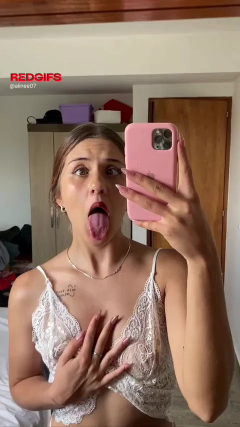 Teen Slut's Wild Ahegao Mess in Lacy Lingerie
