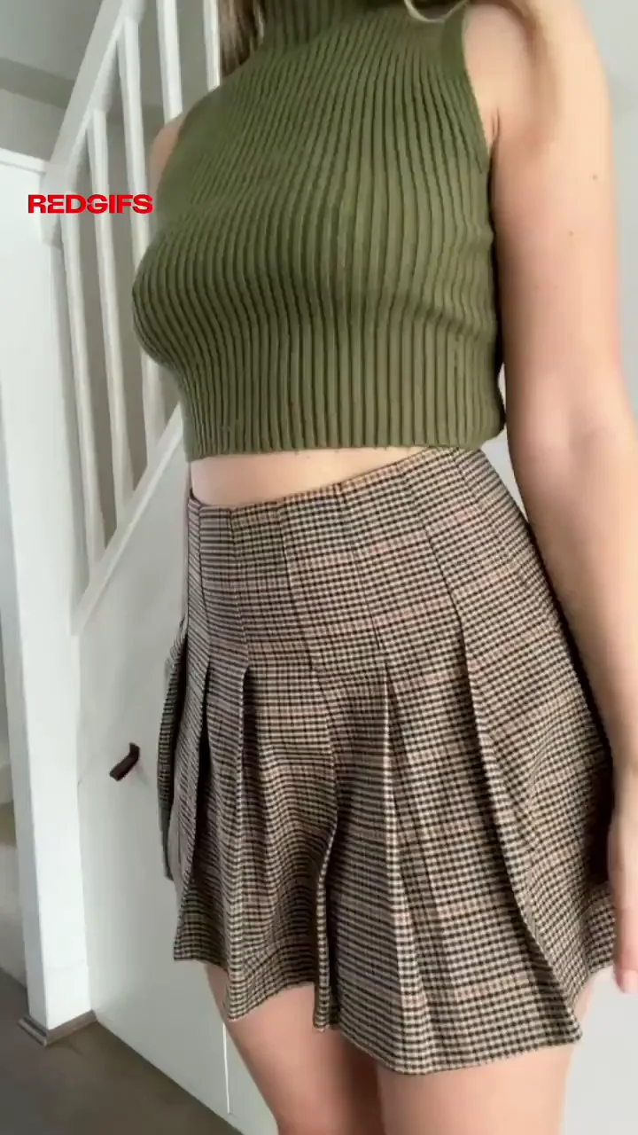 Trying on my outfit for my office party, maybe I should wear it like this 😈.