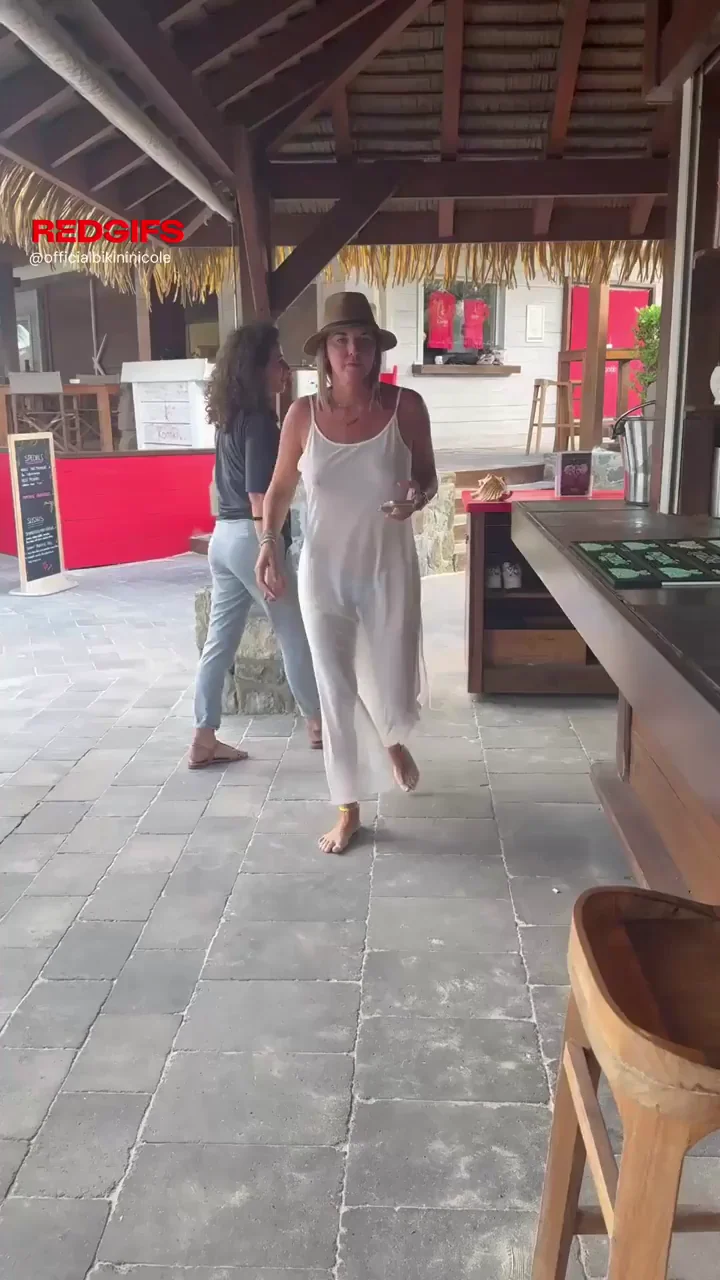 Feeling the breeze at the beach bar