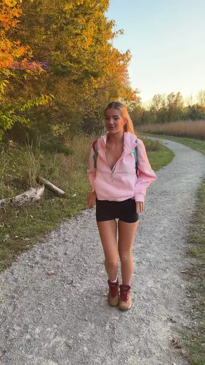 hiking is way more fun with me