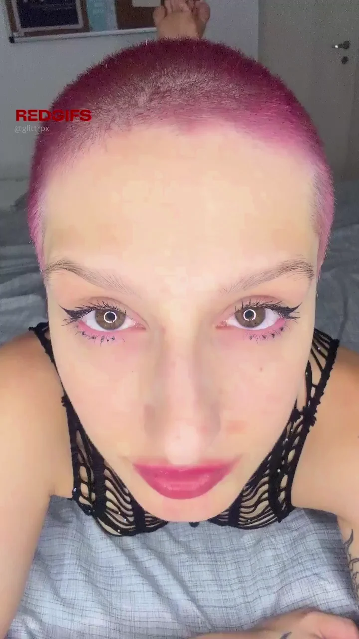 Velvet Smooth Pink Buzzcut Babe Teases Her Juicy Ass & Legs 😈💋