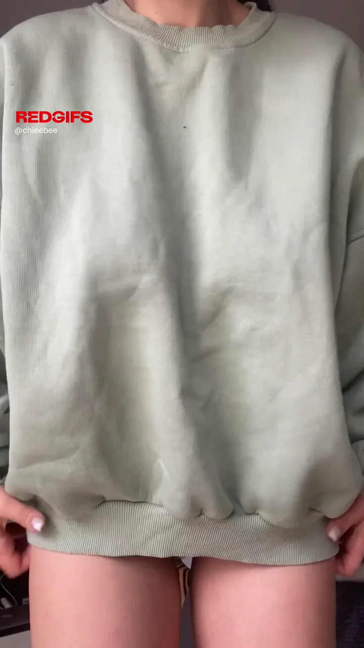 🔥 Teasing with My Massive Tits in Oversized Hoodie 😈