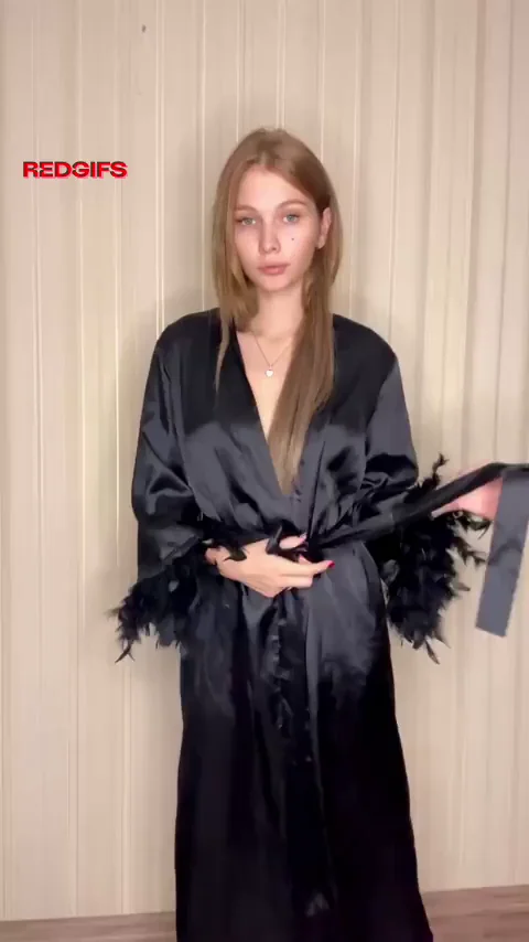 Honest Tease: Silky Robe to Bare Teen Tits & Tight Pussy Reveal
