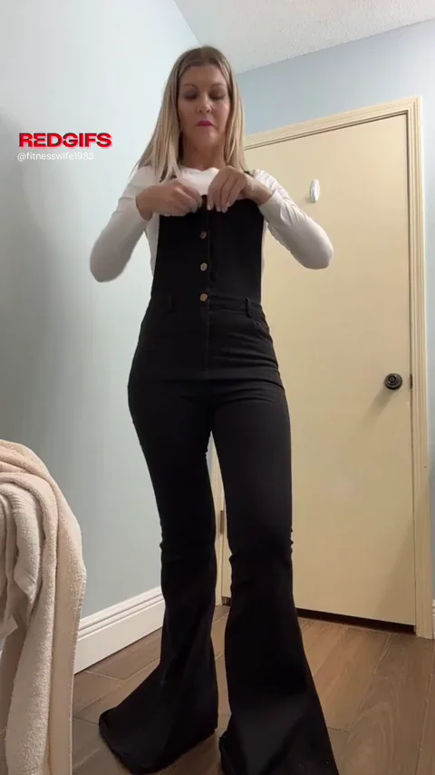 In order for me to touch myself these overalls had to come off