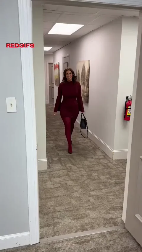 Tight Red Dress Hugging MILF's Massive PAWG Curves
