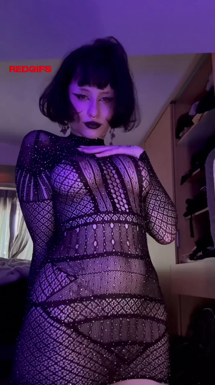 Fishnets are a perfect match for goth