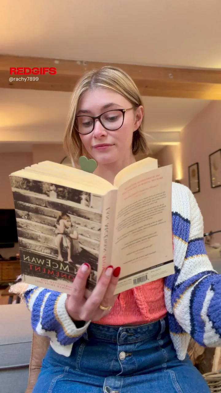 PrincessRae's Tiny Titties Vanish Behind a Book 😍📖