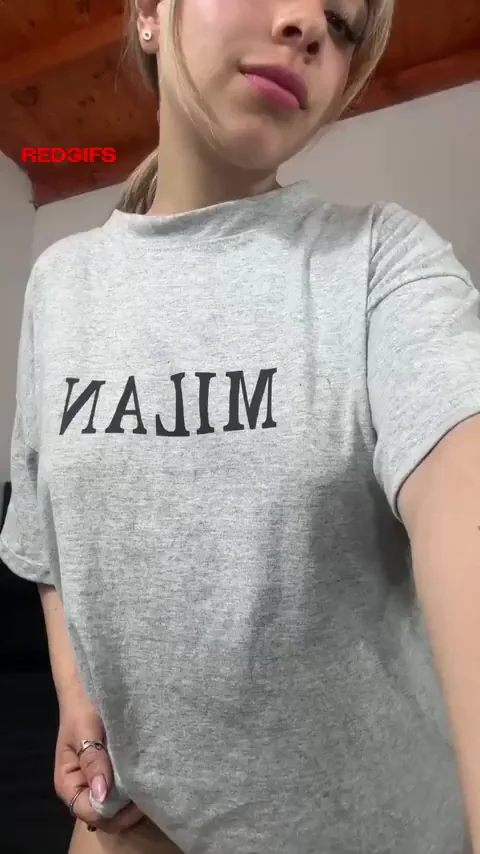 Love wearing oversized shirt for a reason (reveal)