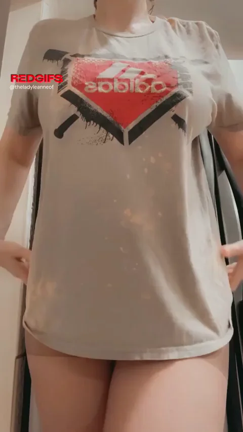 Here you can see how floppy my 40 year old breasts are [drop]