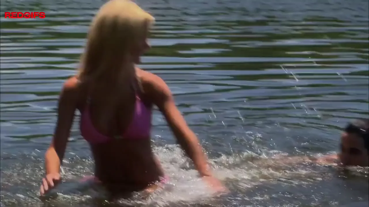 Vanessa Blouin Splashing Bikini Tits and Steamy Outdoor Kisses in Legacy of Fear